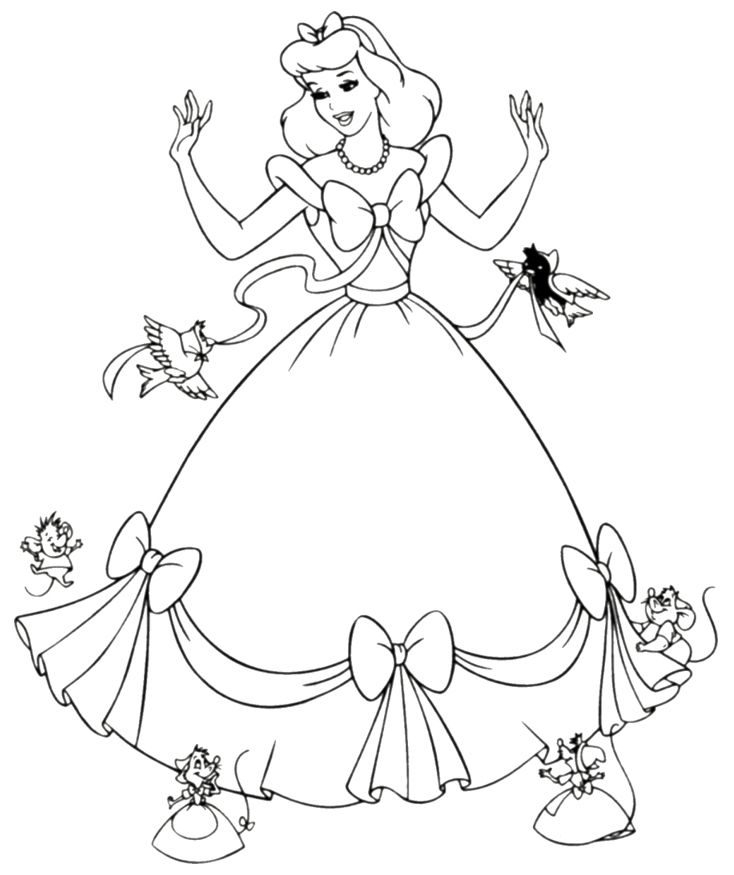 Cute Princess Coloring Pages at GetDrawings | Free download