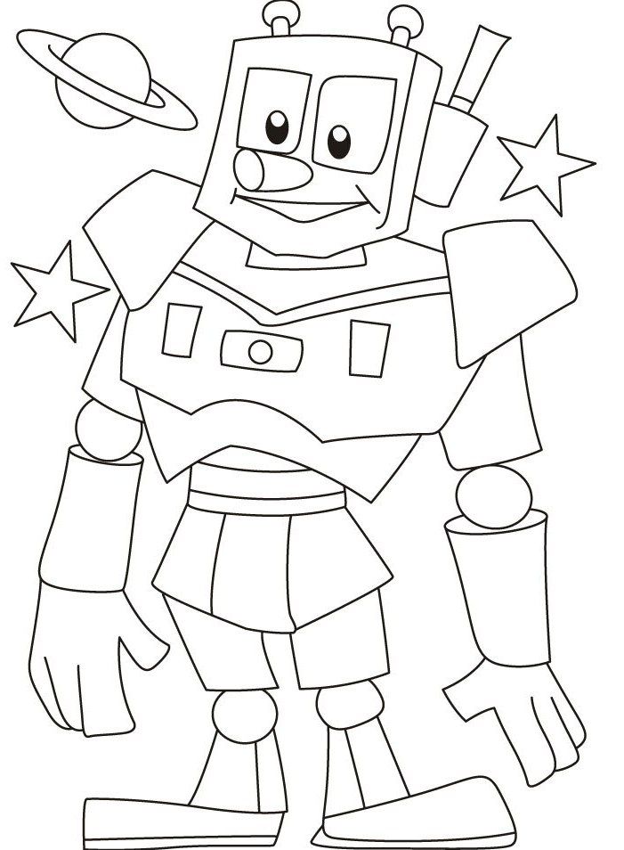 Cool Robot Coloring Pages at GetDrawings | Free download