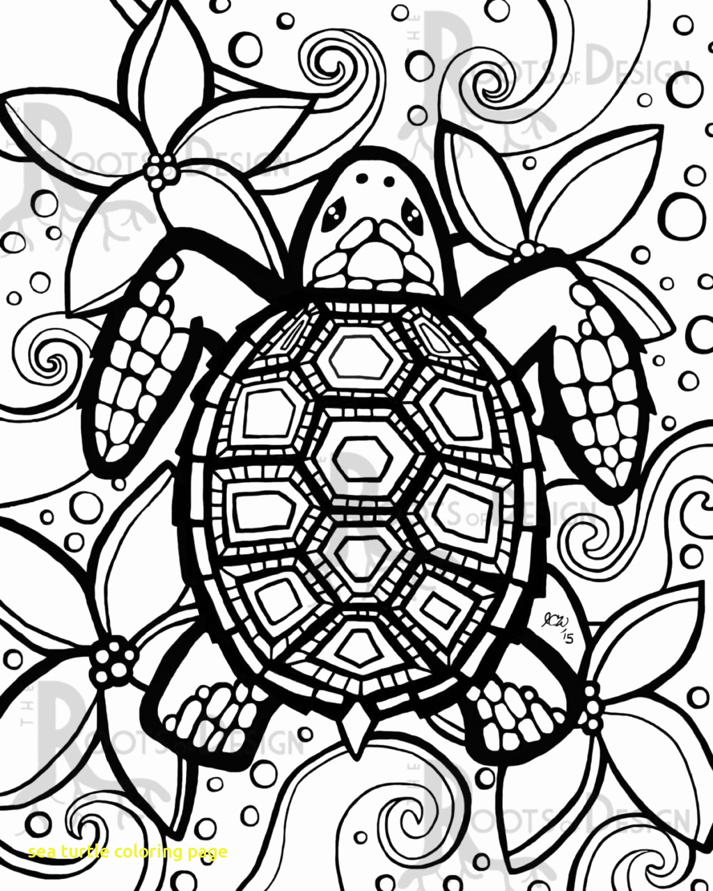 Cute Sea Turtle Coloring Pages at GetDrawings | Free download