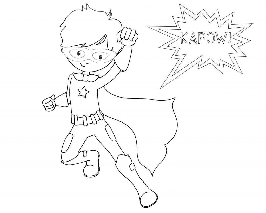 Cute Superhero Coloring Pages At GetDrawings Free Download