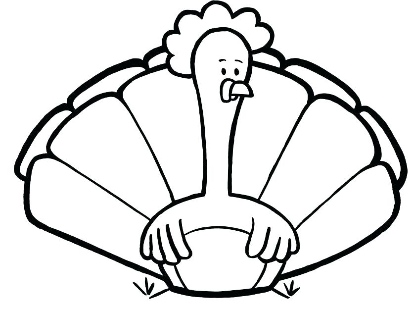 Cute Turkey Coloring Pages At Getdrawings Free Download