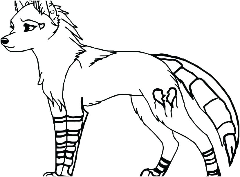 Demon Wolf Pages Coloring Pages