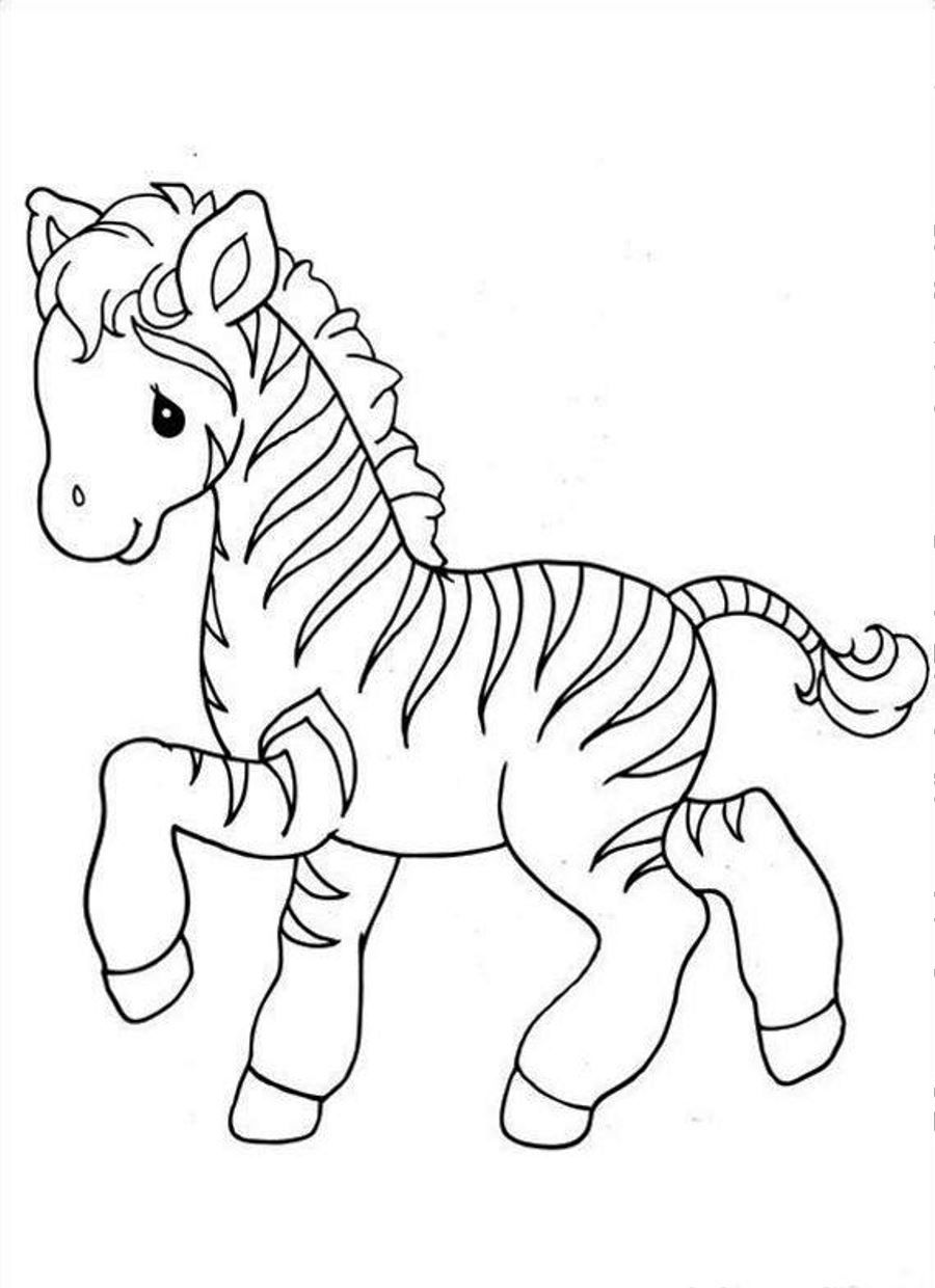 Cute Zebra Coloring Pages At Getdrawings Free Download