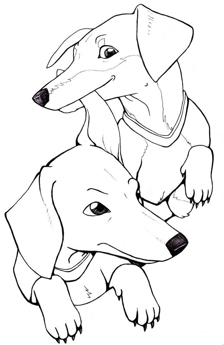 Dachshund Silhouette Stencil At GetDrawings Free Download