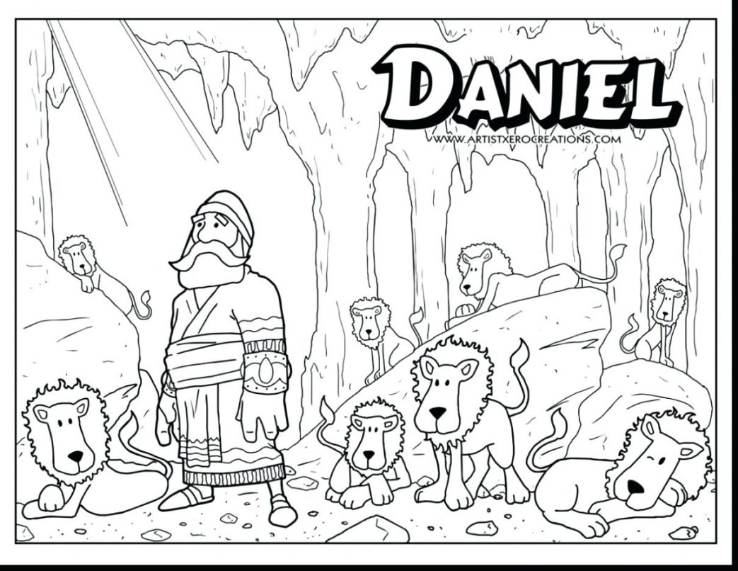 Daniel In The Lions Den Coloring Page at GetDrawings Free download