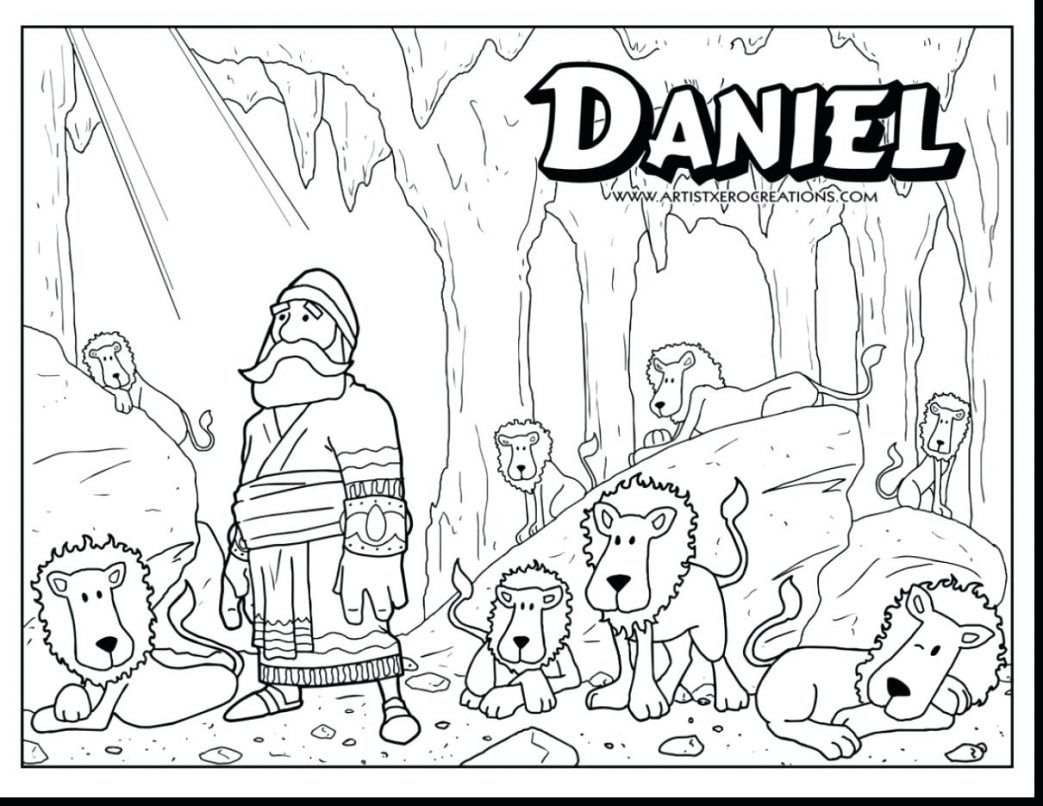 Daniel In The Lions Den Coloring Page At GetDrawings Free Download