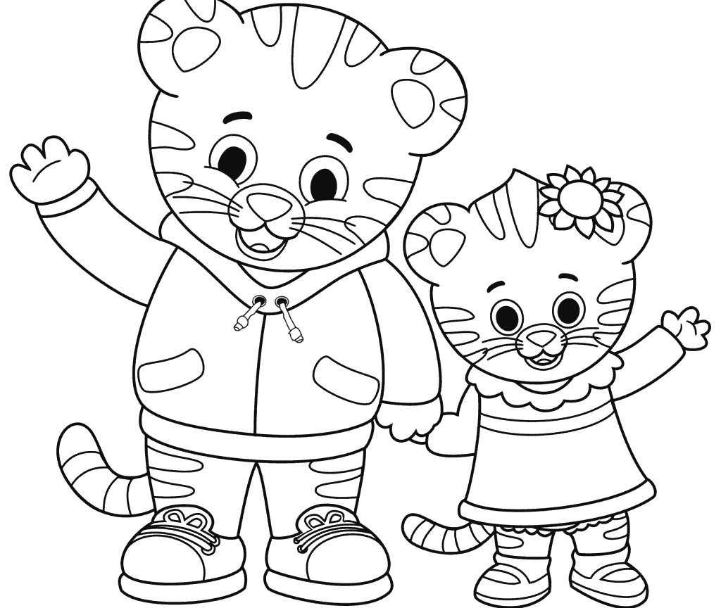 Daniel Tiger Characters Coloring Pages Coloring Pages
