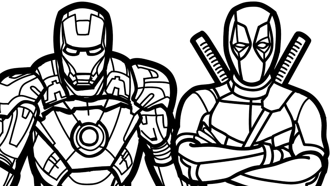 Deadpool Coloring Pages Printable at GetDrawings | Free download