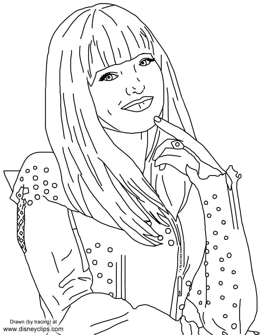 Descendants 2 Coloring Pages at GetDrawings | Free download