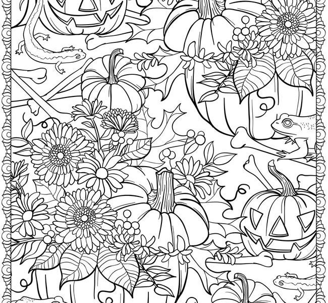 Difficult Halloween Coloring Pages at GetDrawings | Free download