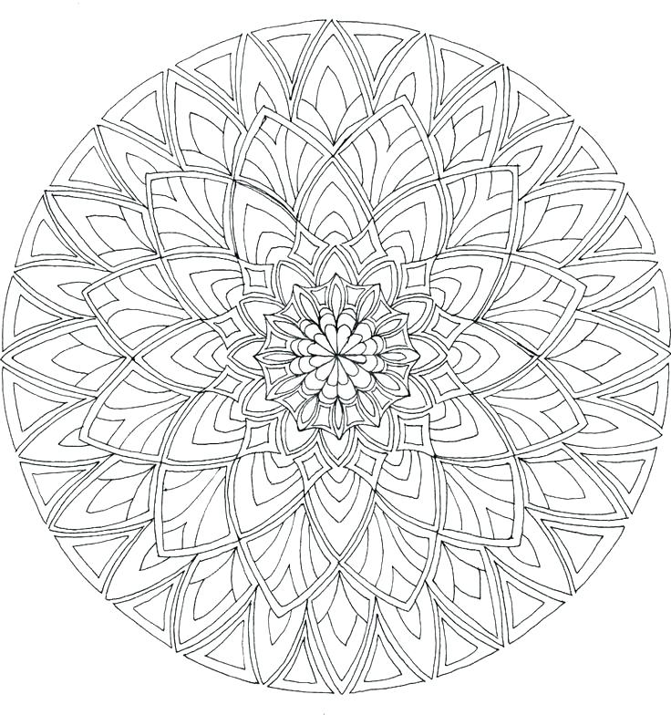 Difficult Mandala Coloring Pages at GetDrawings | Free download