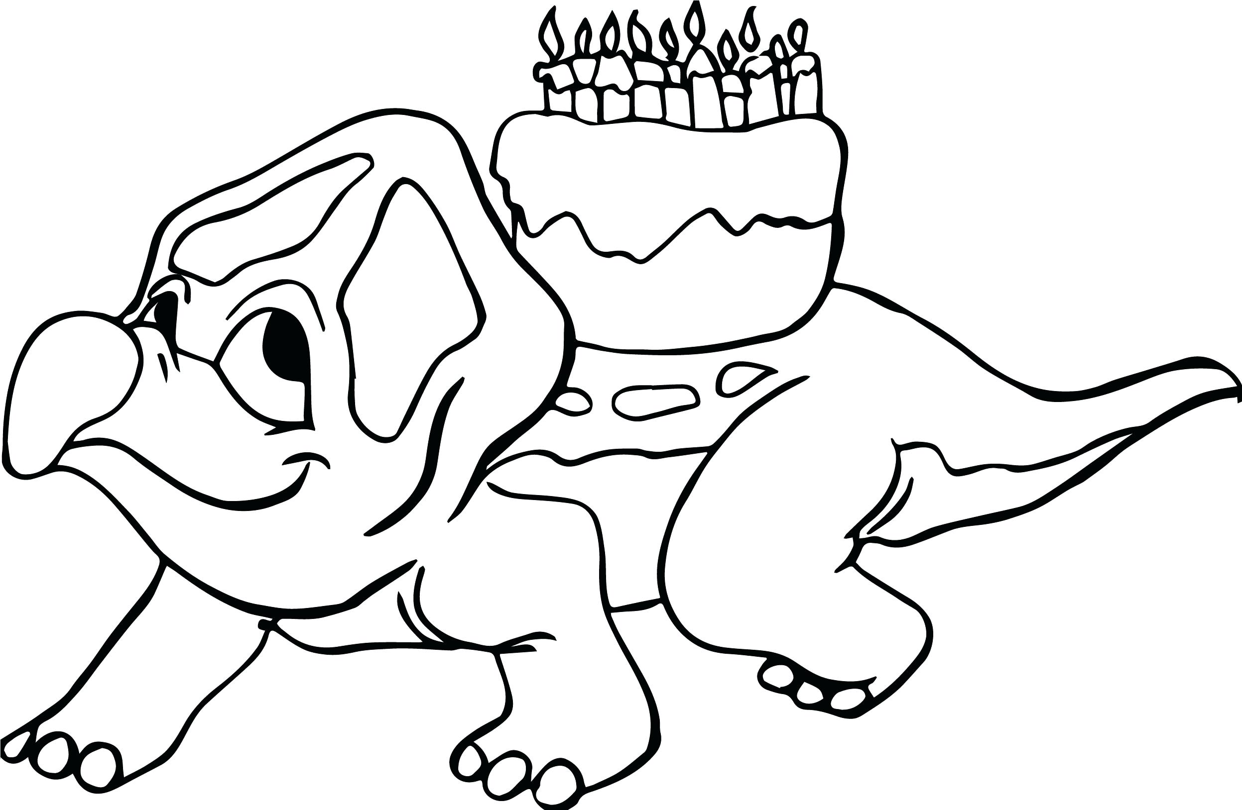 Dinosaur Birthday Coloring Pages at GetDrawings Free download