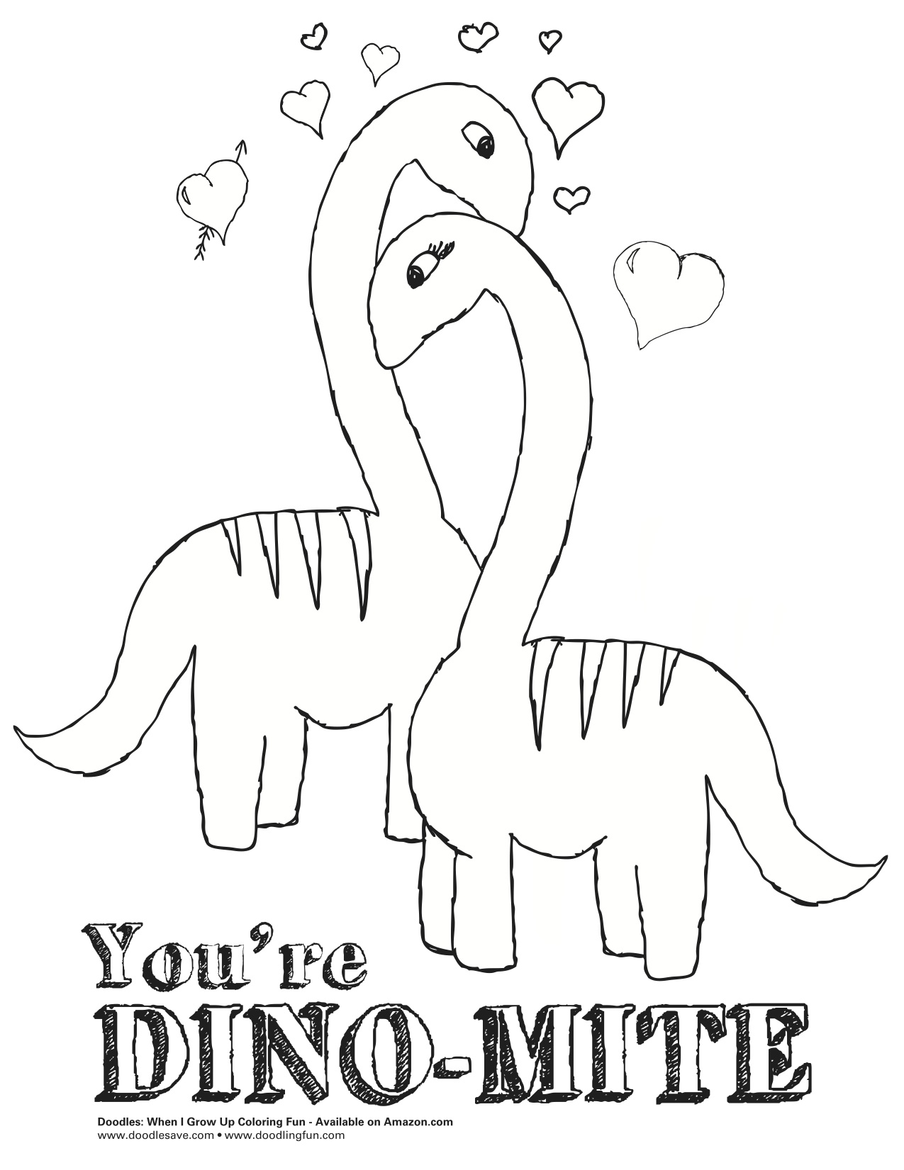 Dinosaur Valentine Coloring Pages At GetDrawings Free Download