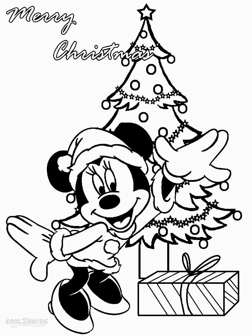 Disney Christmas Coloring Pages Free Printable at GetDrawings | Free