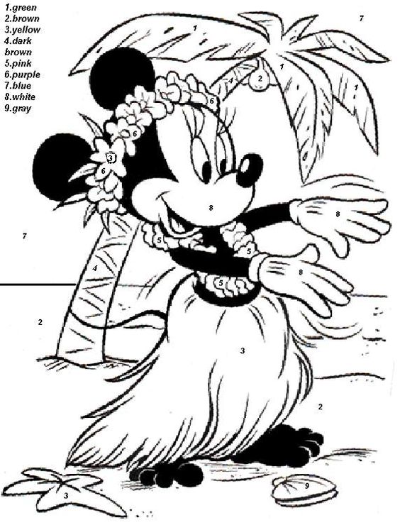 Disney Color By Numbers Coloring Pages at GetDrawings ...