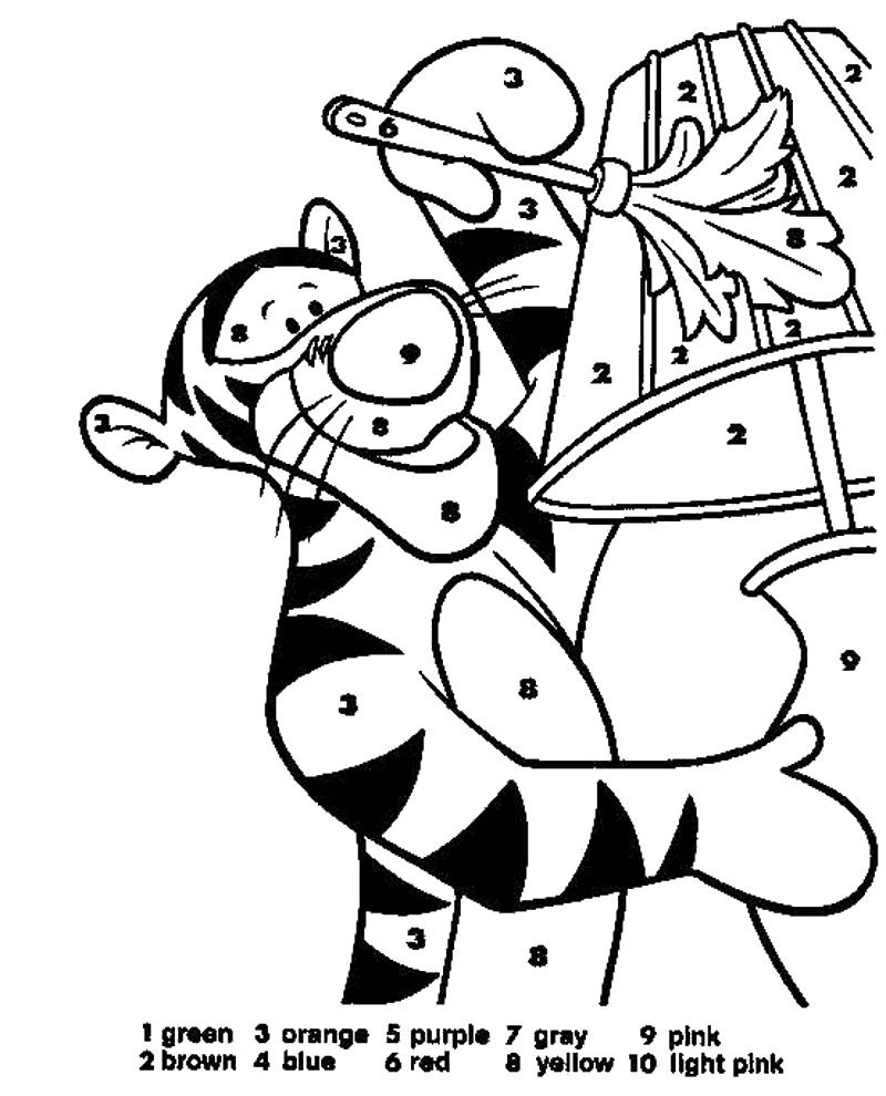Disney Color By Numbers Coloring Pages at GetDrawings Free download