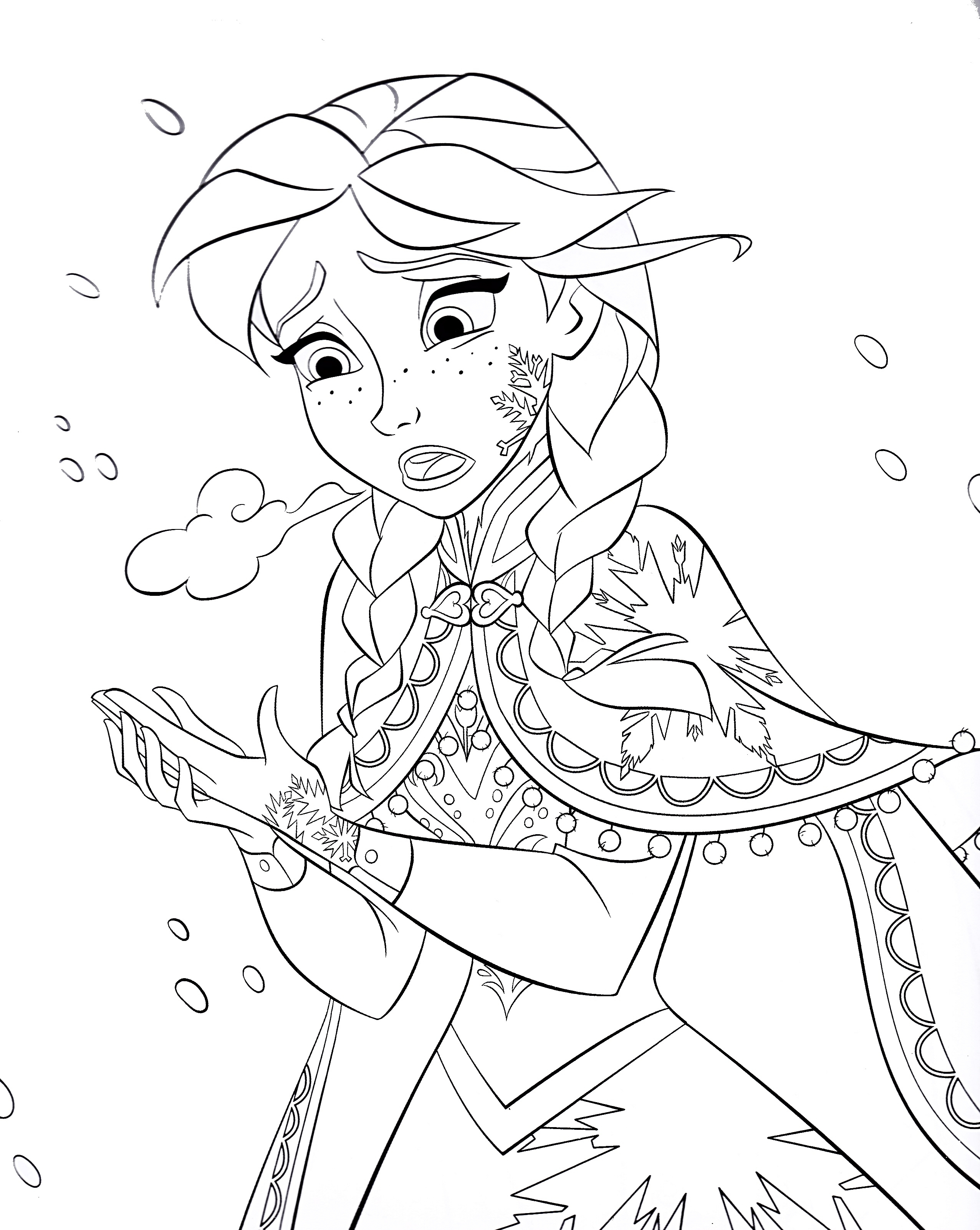 Full Size Frozen 2 Coloring Pages Elsa - colouring mermaid