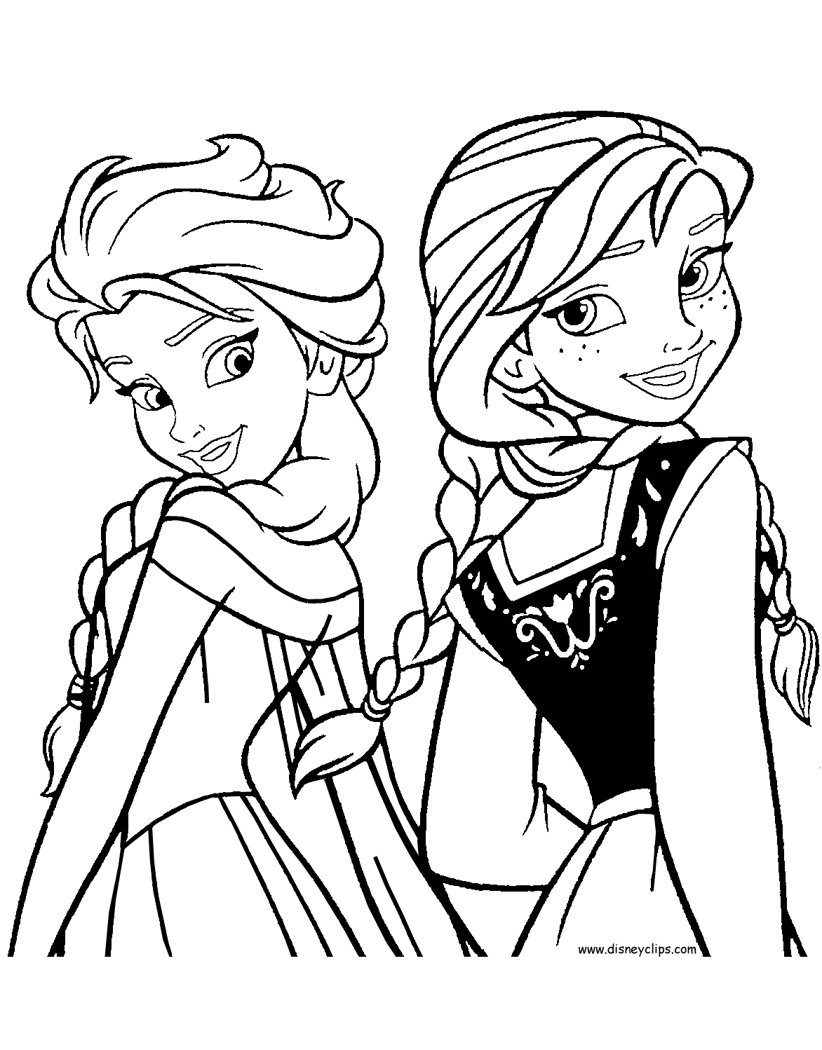 frozen coloring pages printables