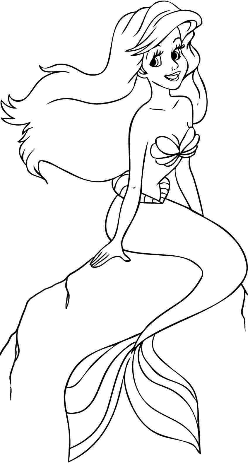 Disney Little Mermaid Coloring Pages at GetDrawings | Free download