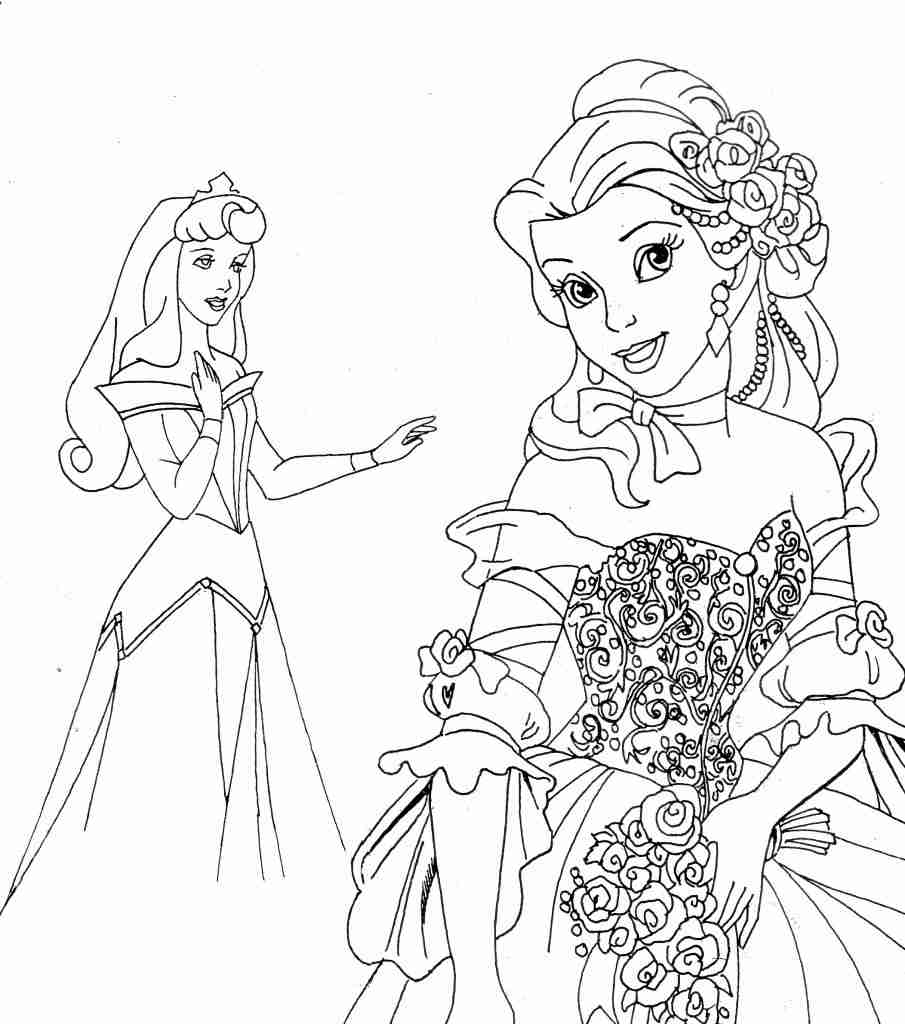 Princess Coloring Page Teknologi