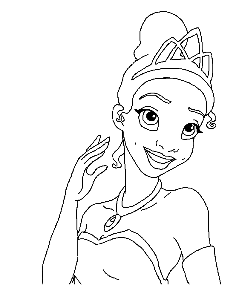 Disney Princess Tiana Coloring Pages at GetDrawings | Free download