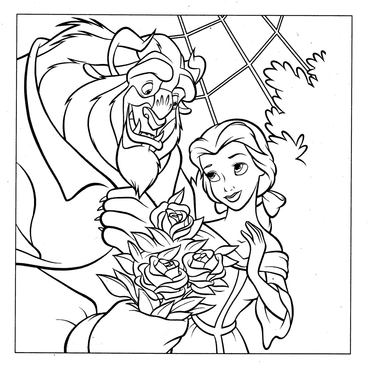 Disney Wedding Coloring Pages at GetDrawings | Free download