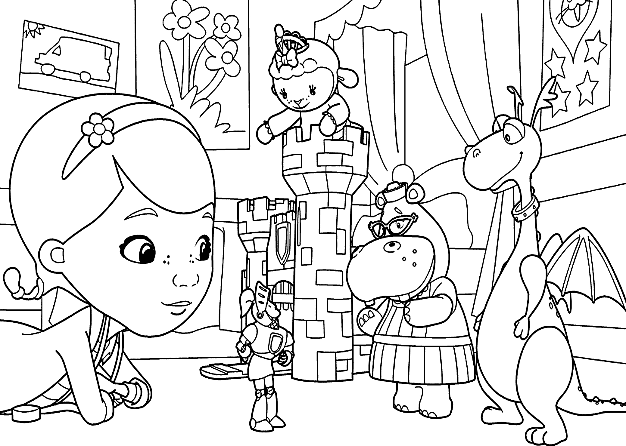 Doc Mcstuffins Halloween Coloring Pages at GetDrawings | Free download