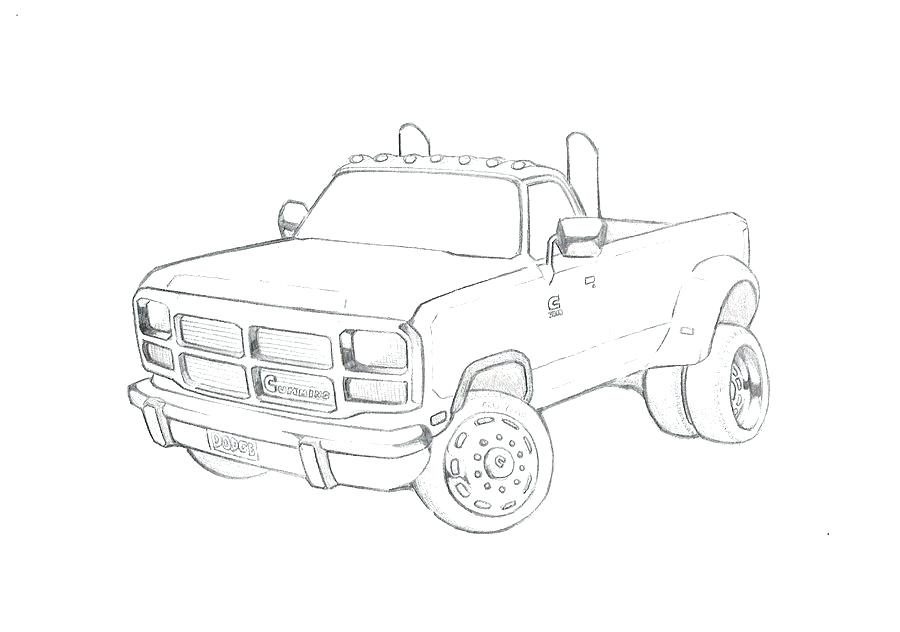 Dodge truck coloring pages