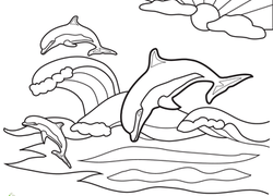 31 Coloring Pages Of Dolphins - Free Printable Coloring Pages