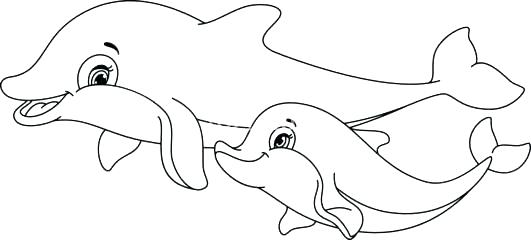 Dolphin Coloring Pages For Kids at GetDrawings | Free download