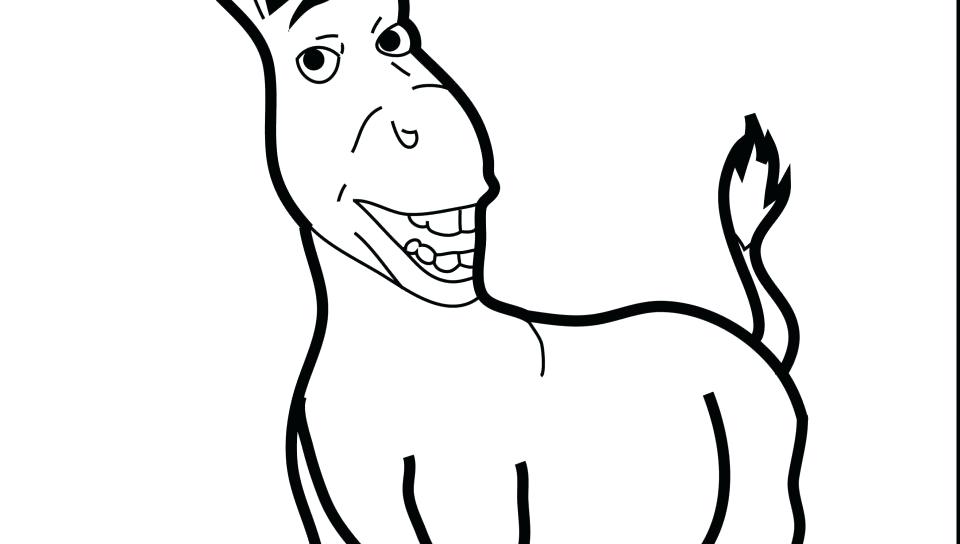 960x544 Donkey Coloring Page Donkey Coloring Pages Baby Donkey Kong.