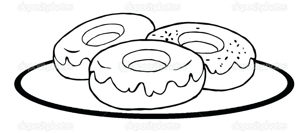 Unicorn Doughnut Coloring Pages
