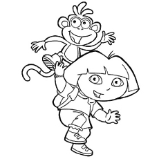 Dora Printable Coloring Pages at GetDrawings | Free download
