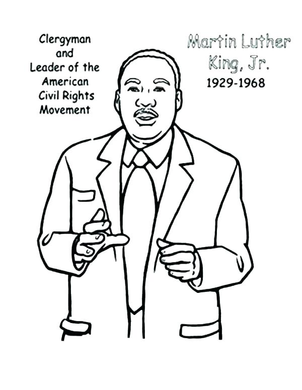 Dr Martin Luther King Jr Coloring Pages At Getdrawings | Free Download