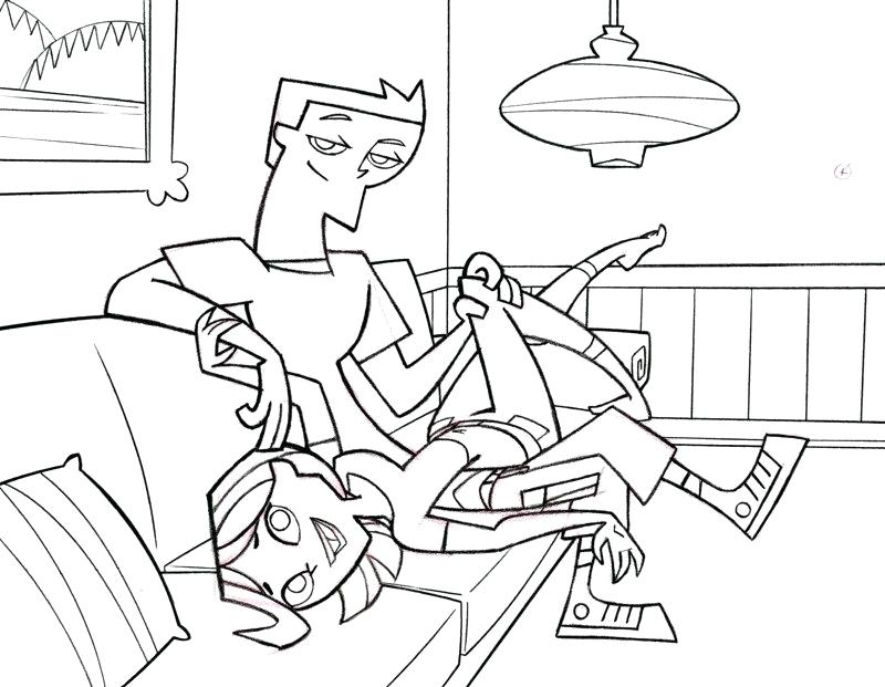 800x621 Total Drama Coloring Pages Total Drama Island Who Looks Better.