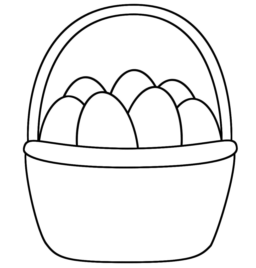 Easter Egg Basket Coloring Pages at GetDrawings Free download