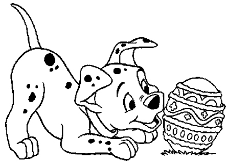 Easter Puppy Coloring Pages at GetDrawings | Free download