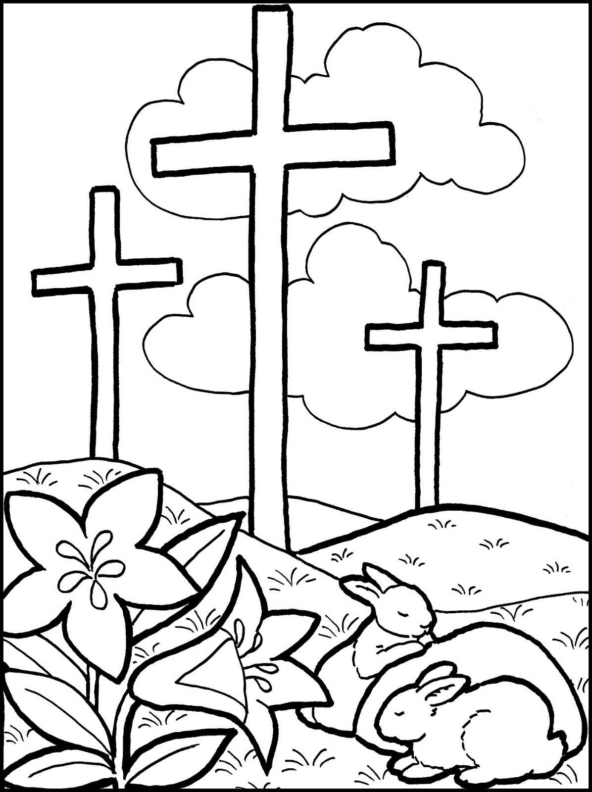 Easter Sunday School Coloring Pages at GetDrawings | Free ...