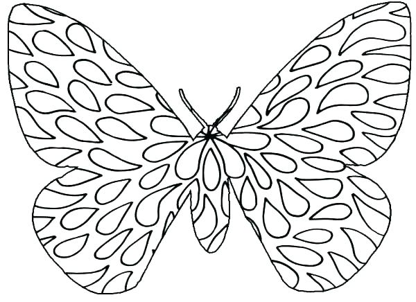 Easy Butterfly Coloring Pages at GetDrawings | Free download