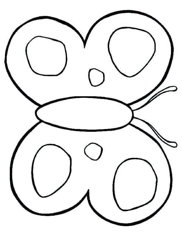 Easy Butterfly Coloring Pages at GetDrawings | Free download