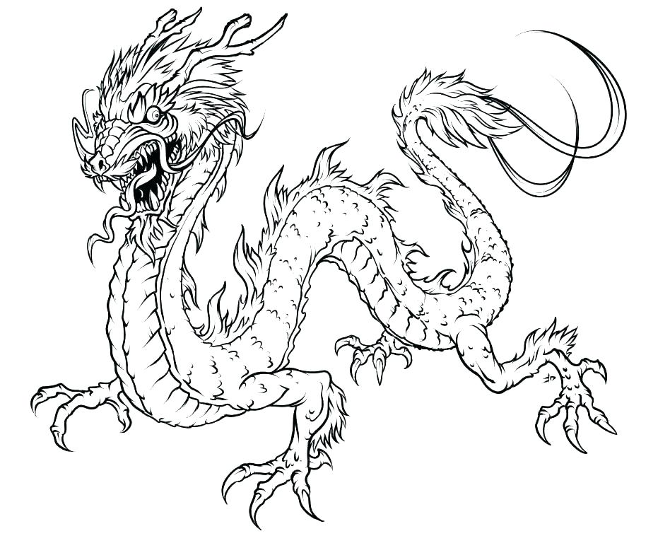 Easy Dragon Coloring Pages at GetDrawings | Free download