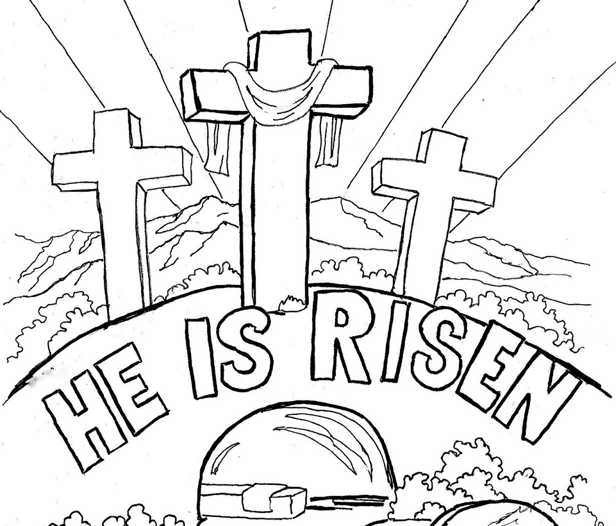 Free Printable Easter Story Coloring Pages
