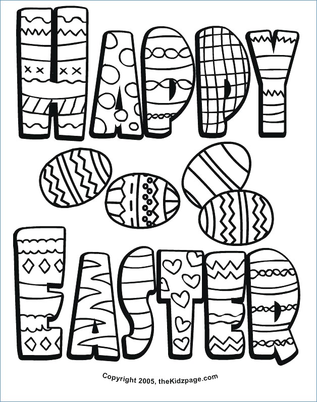 Easy Easter Coloring Pages At Getdrawings | Free Download
