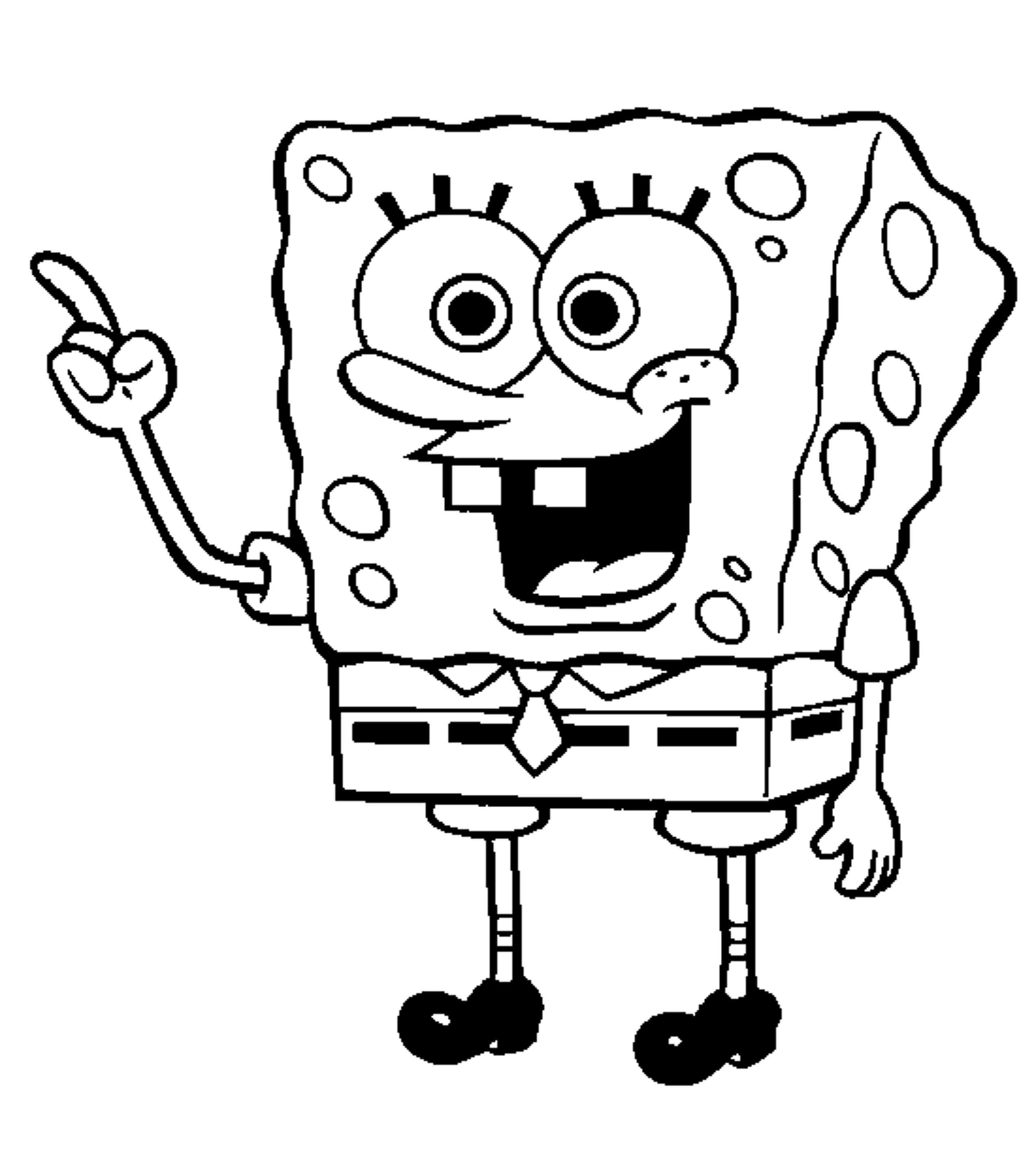 Easy Spongebob Coloring Pages at GetDrawings Free download