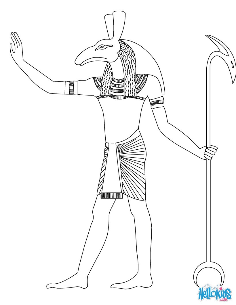 Egyptian Gods Coloring Pages at GetDrawings | Free download