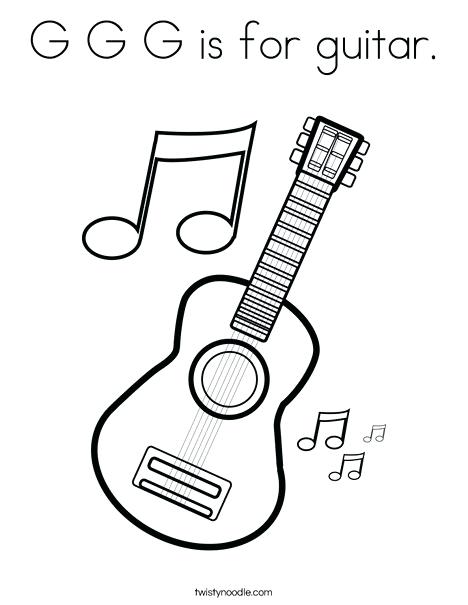 The best free Electric guitar coloring page images. Download from 388