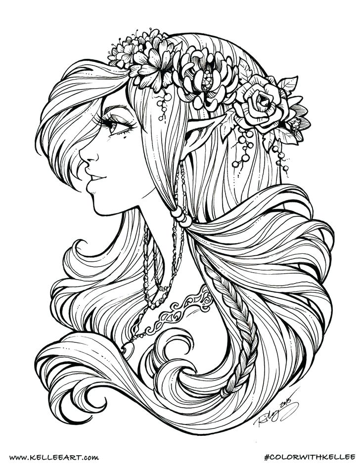 Elf Coloring Pages For Adults At Getdrawings Free Download