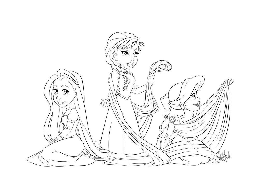 1117x715 Anna And Elsa Mermaid Coloring Pages Coloring Sheets.