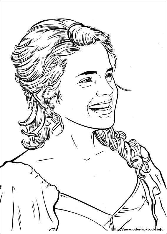 Emma Watson Coloring Pages at GetDrawings | Free download