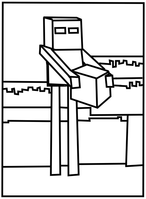 The best free Enderman coloring page images. Download from 71 free